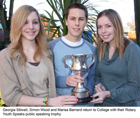Public speaking trophy winners